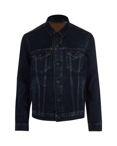 dark blue levis jacket