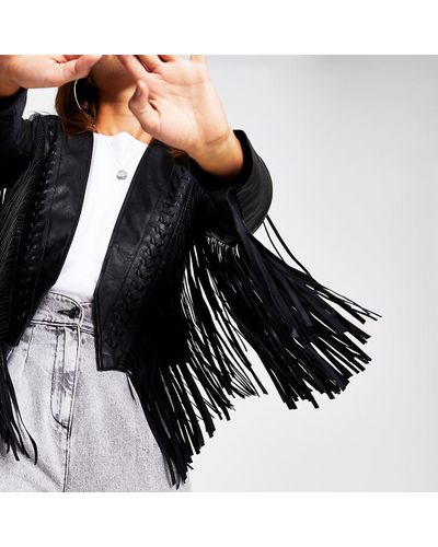 fringe crop jacket