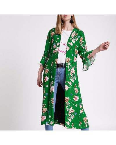 floral duster coat