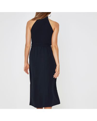 river island navy maxi dress