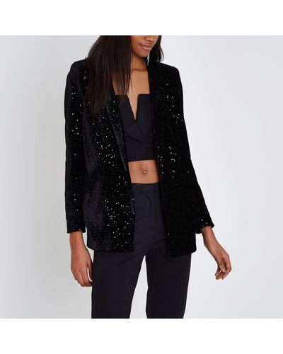 river island sequin jacket
