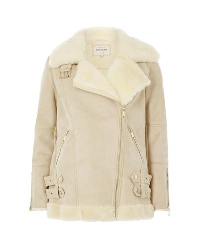 cream suede coat
