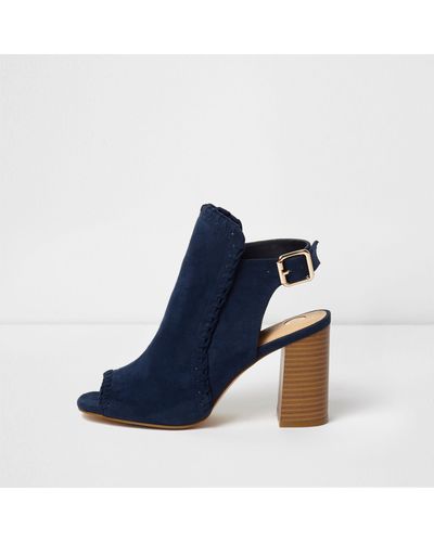 peep toe boots river island