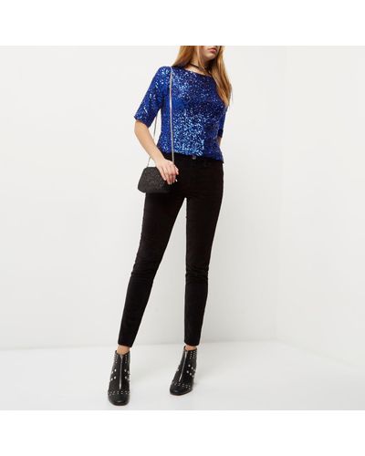 sequin top river island