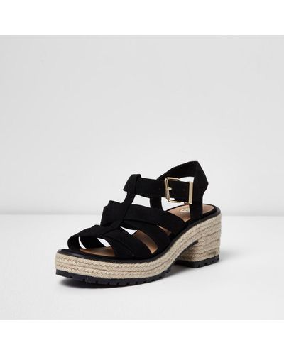 espadrille block heel