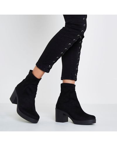 thick heel boot socks