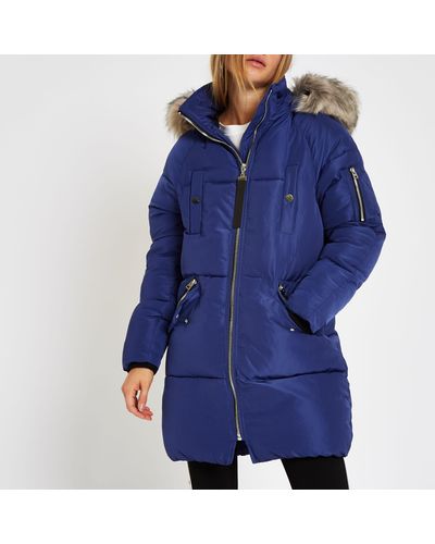 river island faux fur bolsa