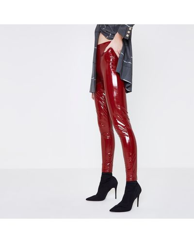 Shine Vinyl Skinny Trousers | Lyst 