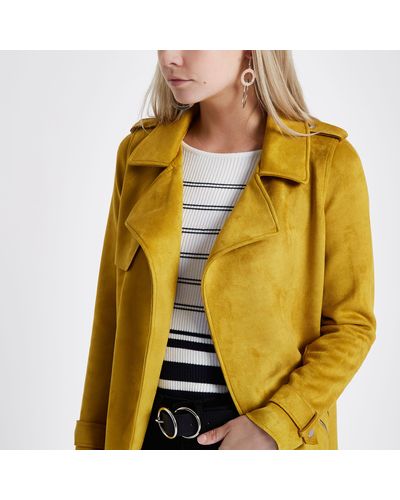 petite mustard coat