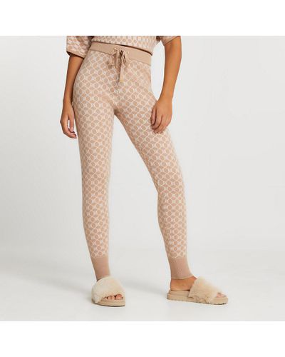River Island Brown Ri Monogram Knitted 