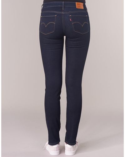 Levi's Denim Levis 713 Slim Skinny Jeans in Blue - Lyst