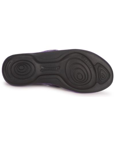 Reebok Leather Easytone Plus Flip Flip Flops / Sandals (shoes) In Purple - Lyst