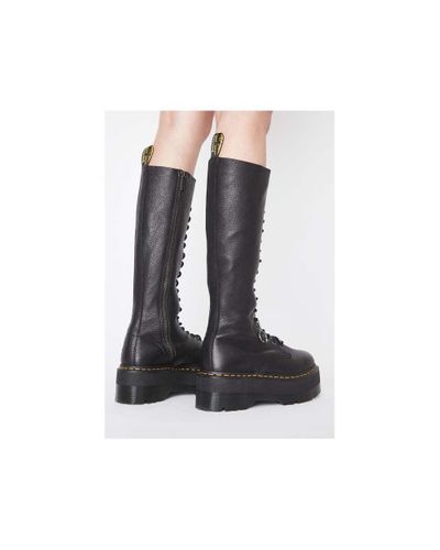 Dr. Martens Women's 1b60 Virginia Leather Knee High Boots In Black