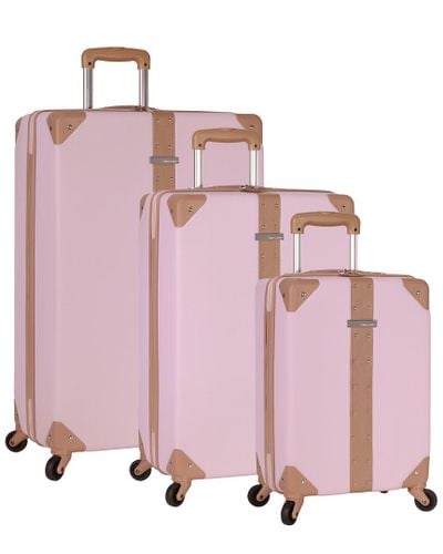 vince camuto elizah 3pc hardside luggage set