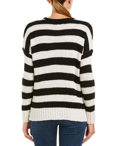 Velvet By Graham & Spencer Wool Novelty Sweater in Black - Lyst