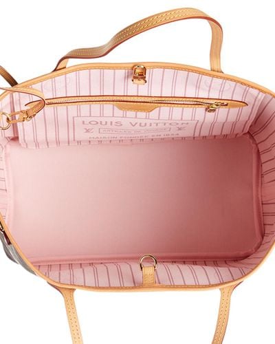 neverfull light pink interior