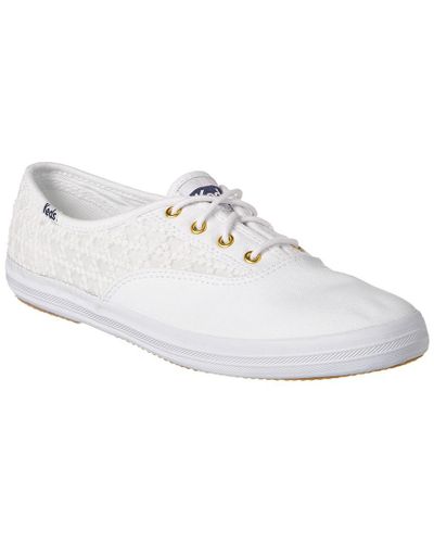 Keds Embroidered Triangle Sneaker in White - Lyst