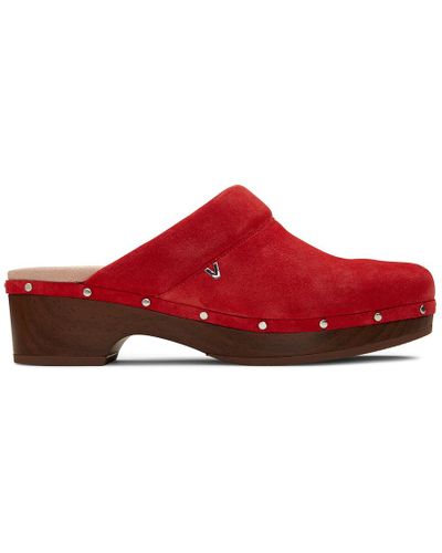vionic kacie suede clog