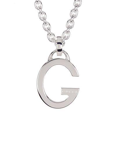 silver necklace gucci