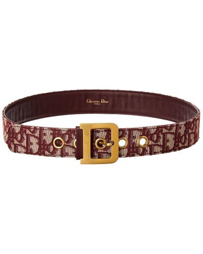 christian dior red belt