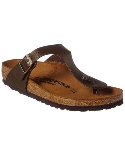 Birkenstock Gizeh Oiled Leather Sandal (Tobacco Brown, Size 43 EU) - Kogan.com