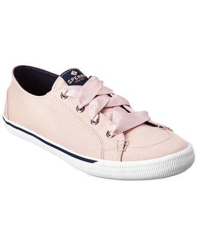 evig Praktisk Absay Sperry Top-Sider Satin Lounge Rib Lace Canvas Sneaker in Pink - Lyst