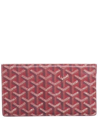goyard red wallet
