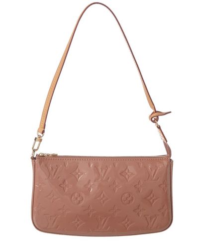 Louis Vuitton Rose Velour Monogram Vernis Leather Pochette Accessoires Nm |  Lyst Australia