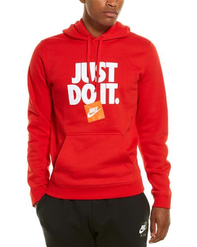 nike just do it red sweatshirt