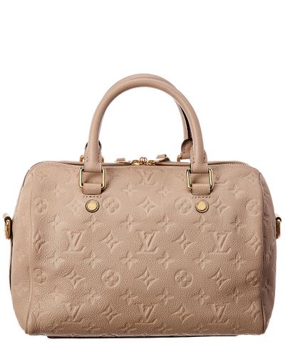 Louis Vuitton Beige Monogram Empreinte Leather Speedy 25 Bandouliere | Lyst  Australia