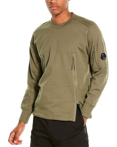 crewneck sweatshirt with kangaroo pocket