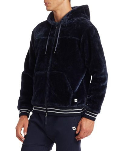 faux fur zip up hoodie