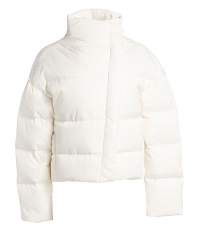 Theory Women's Asymmetric Puffer Jacket - Ivory in White | Lyst