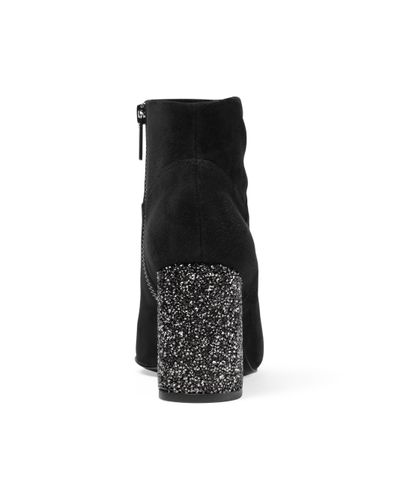 booties with glitter heel