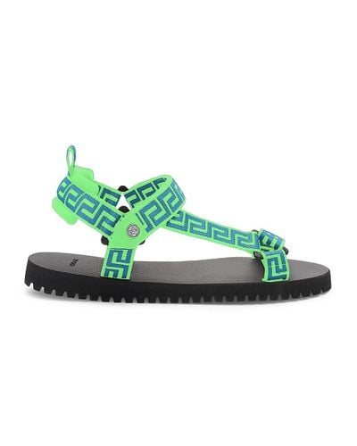 versace sandals green