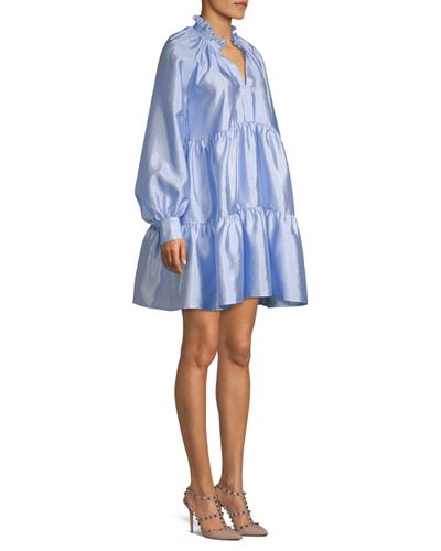 stine goya jasmine dress blue