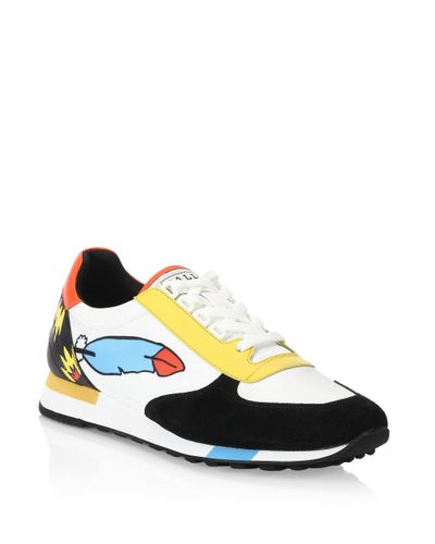 Bally Leather X Swizz Beatz Runner Sneakers in White for Men - Lyst