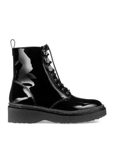 michael kors haskell combat boots black