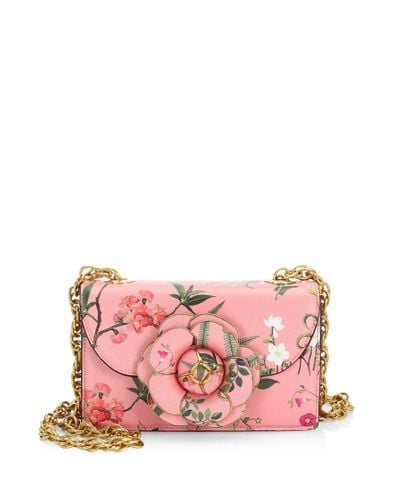 flower leather bag