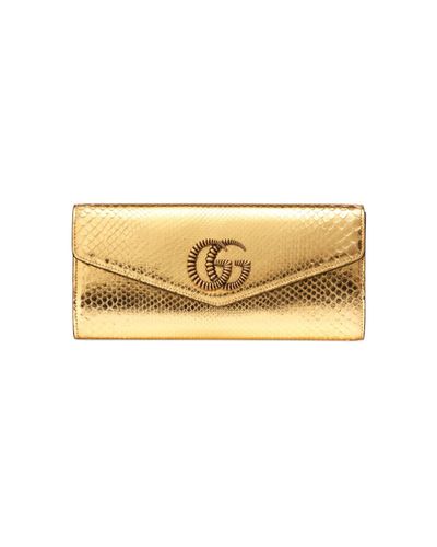 gucci gold clutch