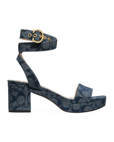 coach chambray sandals