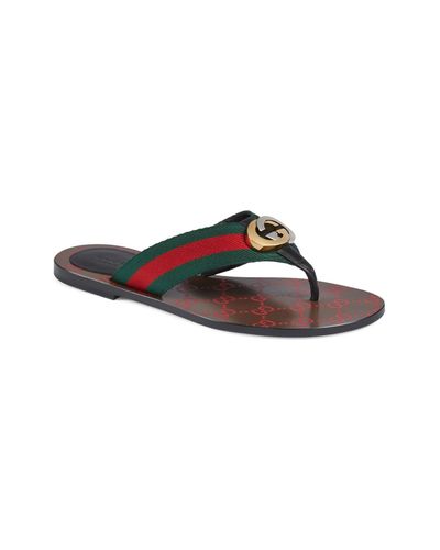 gucci kika thong sandals