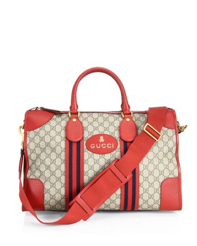 Soft Gg Supreme Duffle Bag With Web 