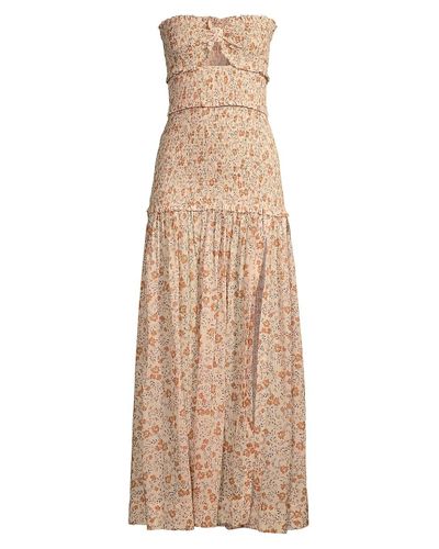 bec and bridge veronique maxi dress coral