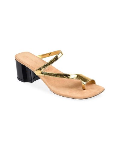 dries van noten gold sandals