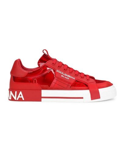 dolce and gabbana sparkly shoes red