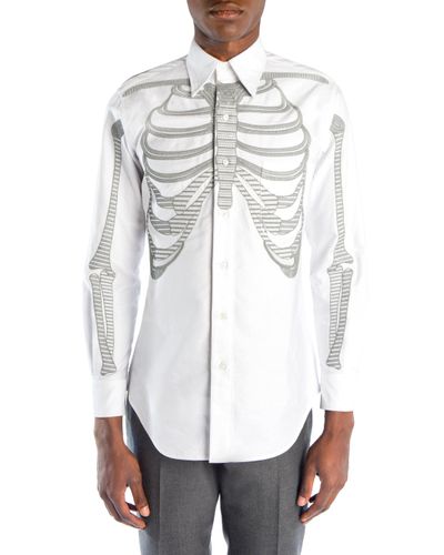 maison margiela skeleton shirt
