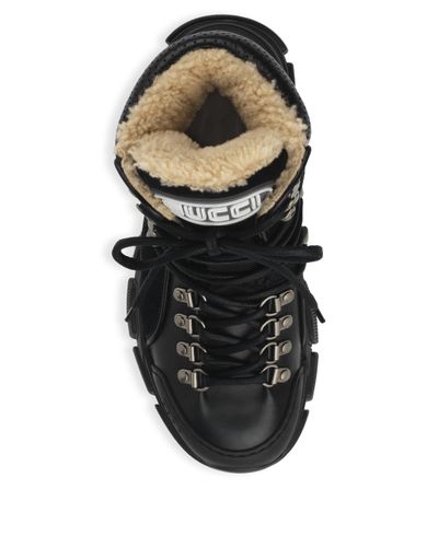 gucci shearling boots