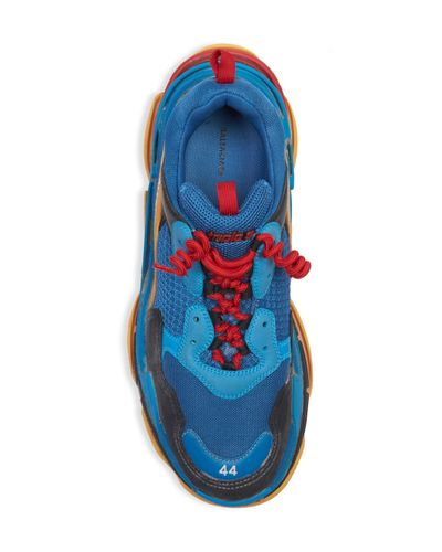 balenciaga sneakers blue and orange