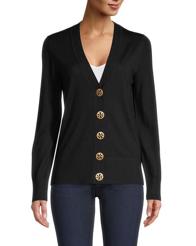 tory burch button cardigan